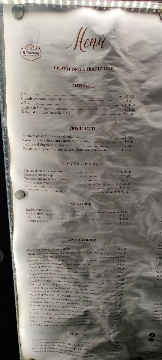 Menu Trattoria Pizzeria Il Torrione-9