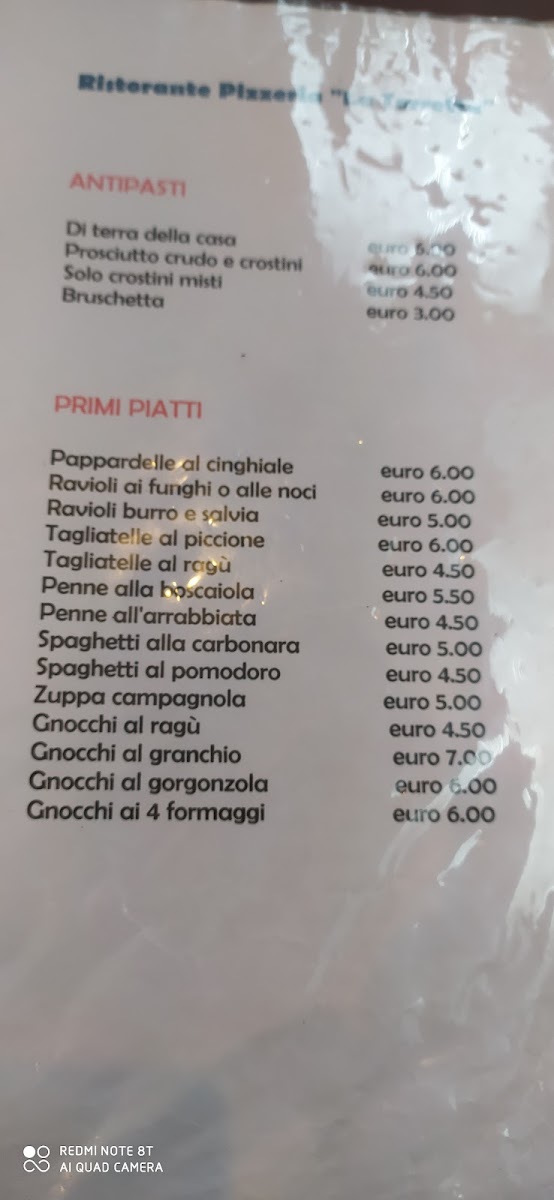 Menu Trattoria Pizzeria La Torretta-4