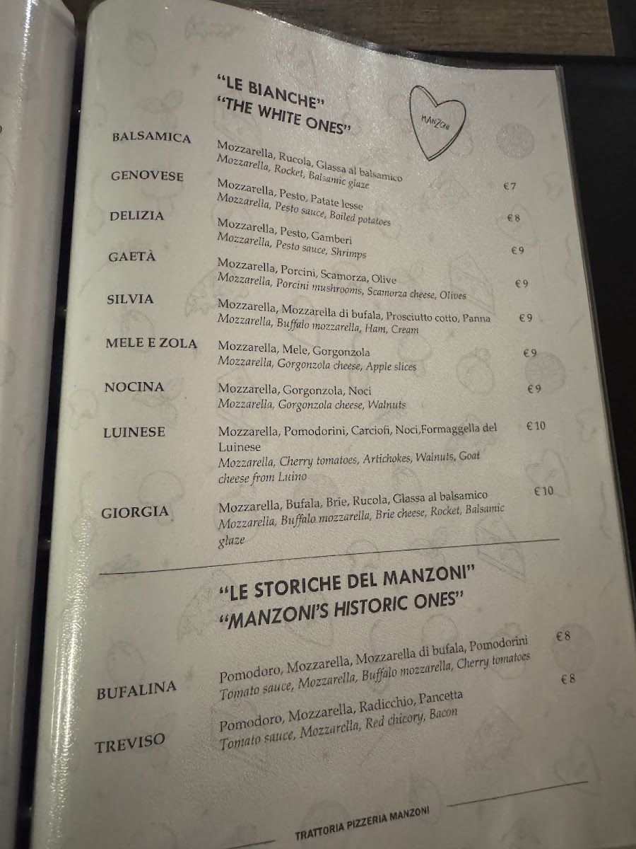 Menu Trattoria Pizzeria Manzoni-10