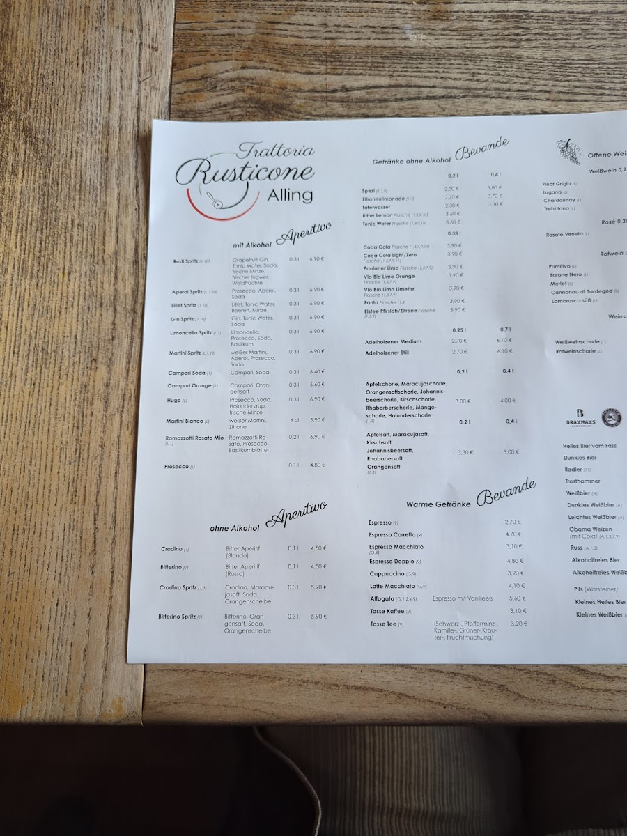 Menu Trattoria Rusticone Alling-3