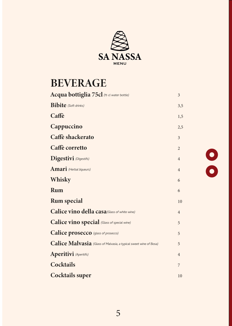 Menu Trattoria Sa Nassa-1