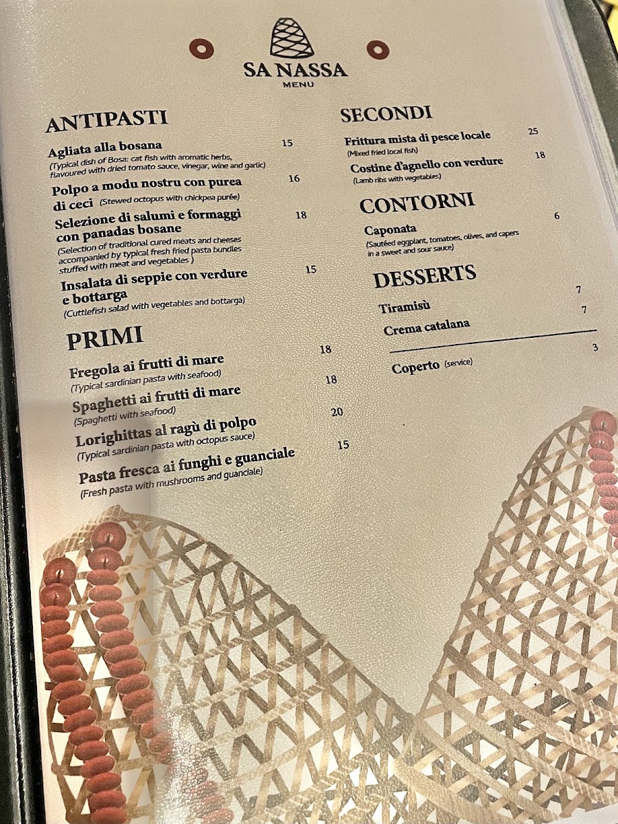 Menu Trattoria Sa Nassa-3