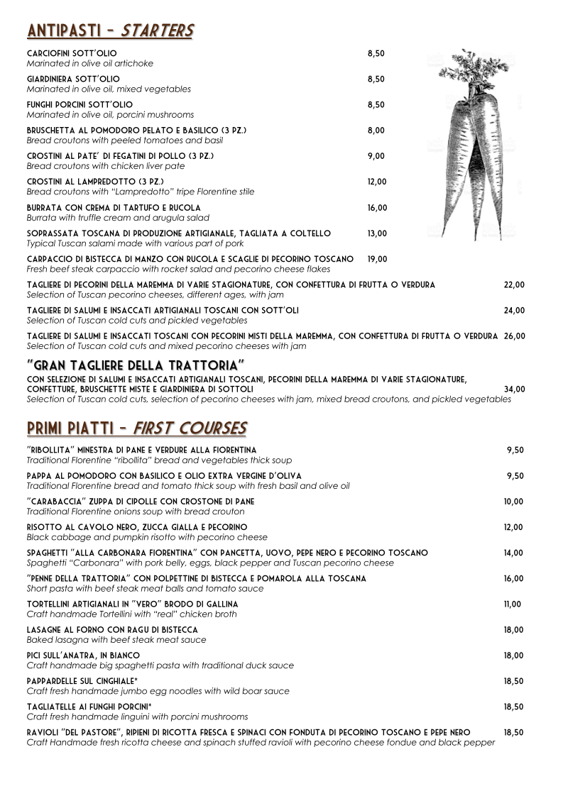 Menu Trattoria San Lorenzo Firenze-2