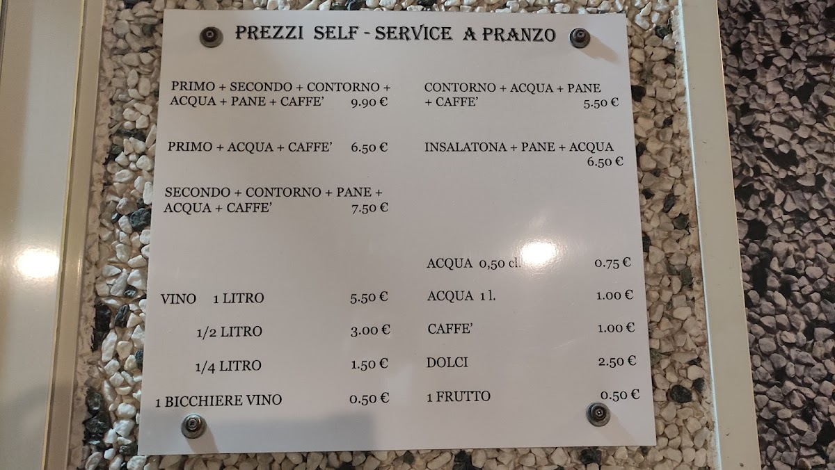 Menu Trattoria Self-Service Col'...gusto-1