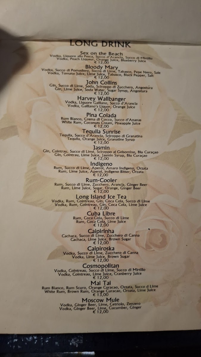 Menu Trattoria Tiramisù Restaurant In Taormina-4