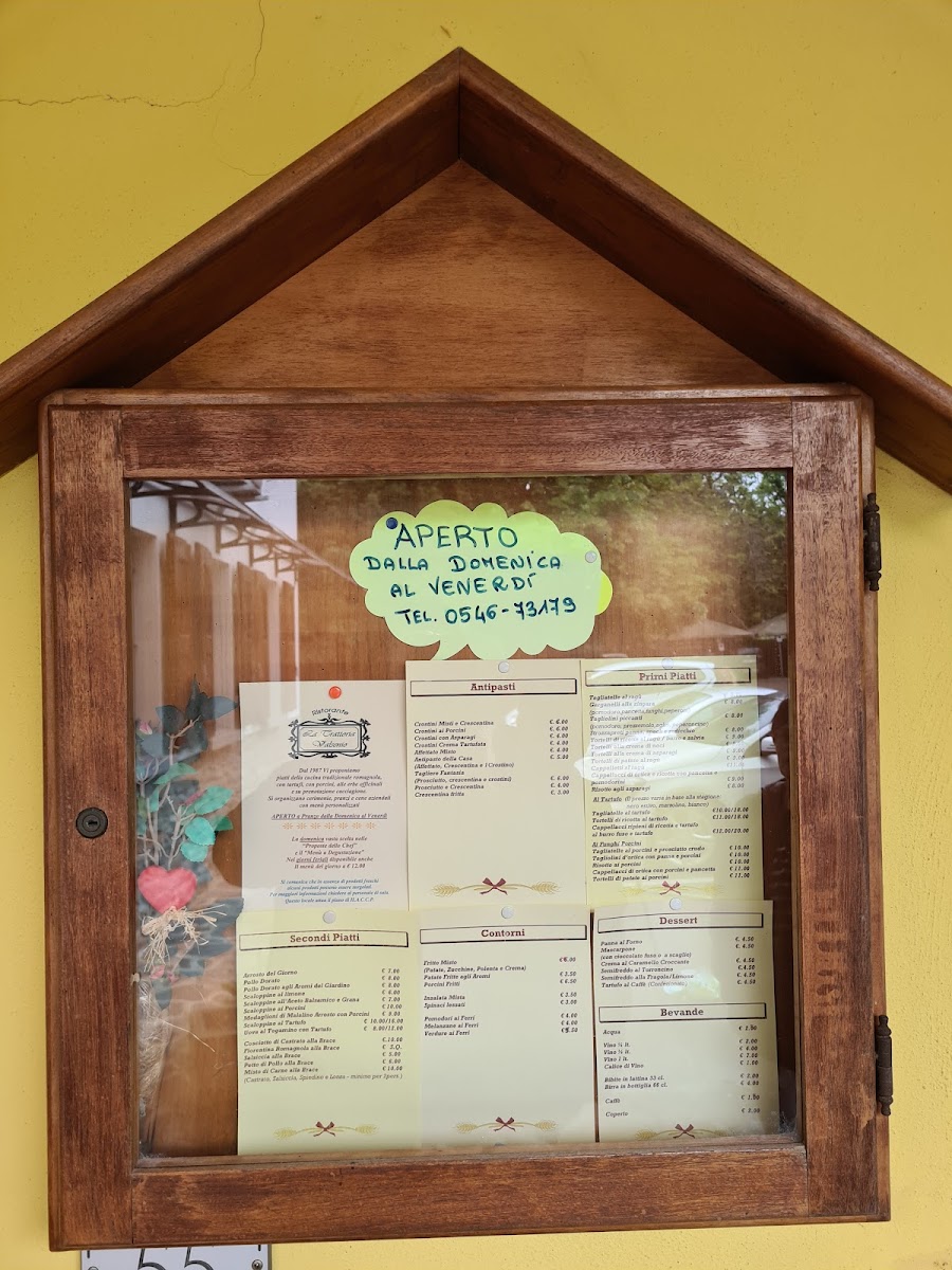 Menu Trattoria Valsenio-7