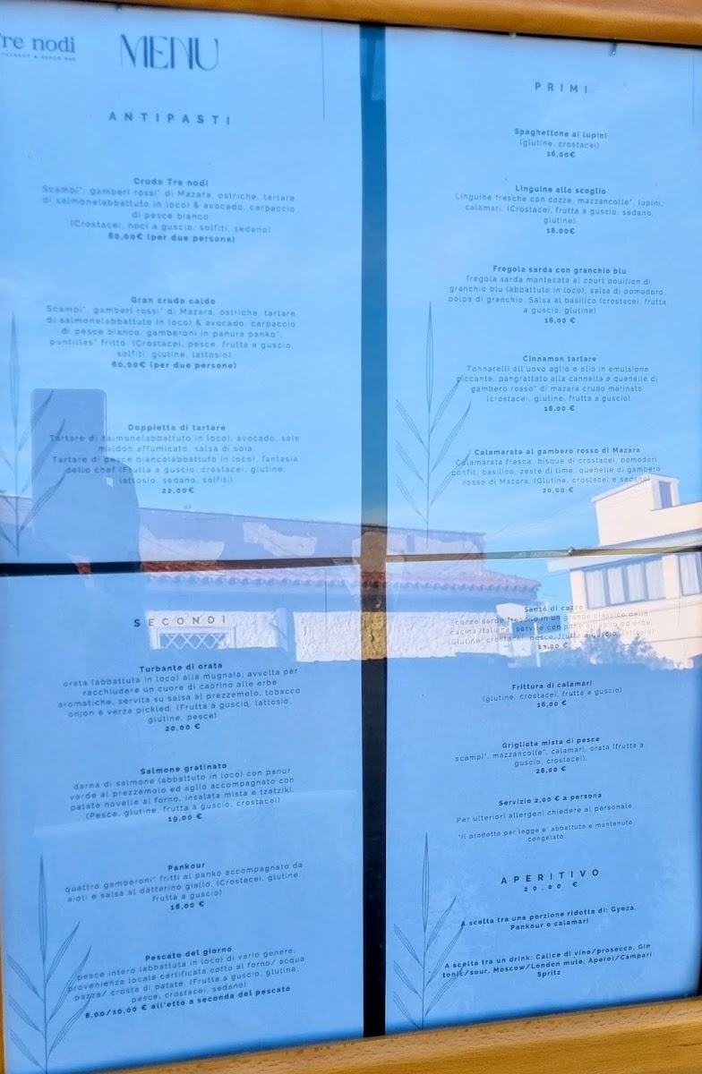 Menu Tre Nodi Ristorante & Beach Bar-1