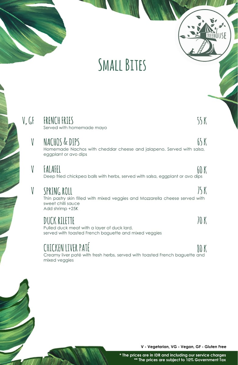 Menu Treehouse Restaurant & Bar Kuta Lombok-10