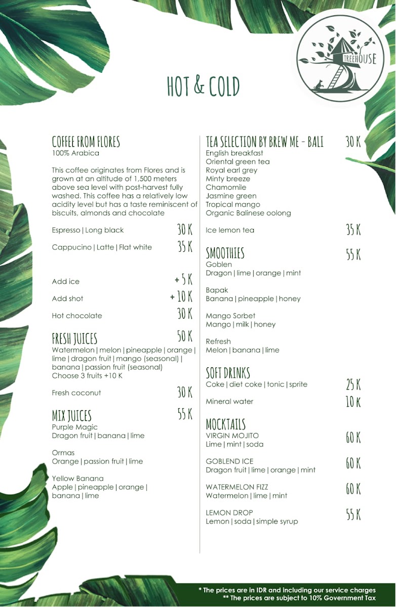 Menu Treehouse Restaurant & Bar Kuta Lombok-3