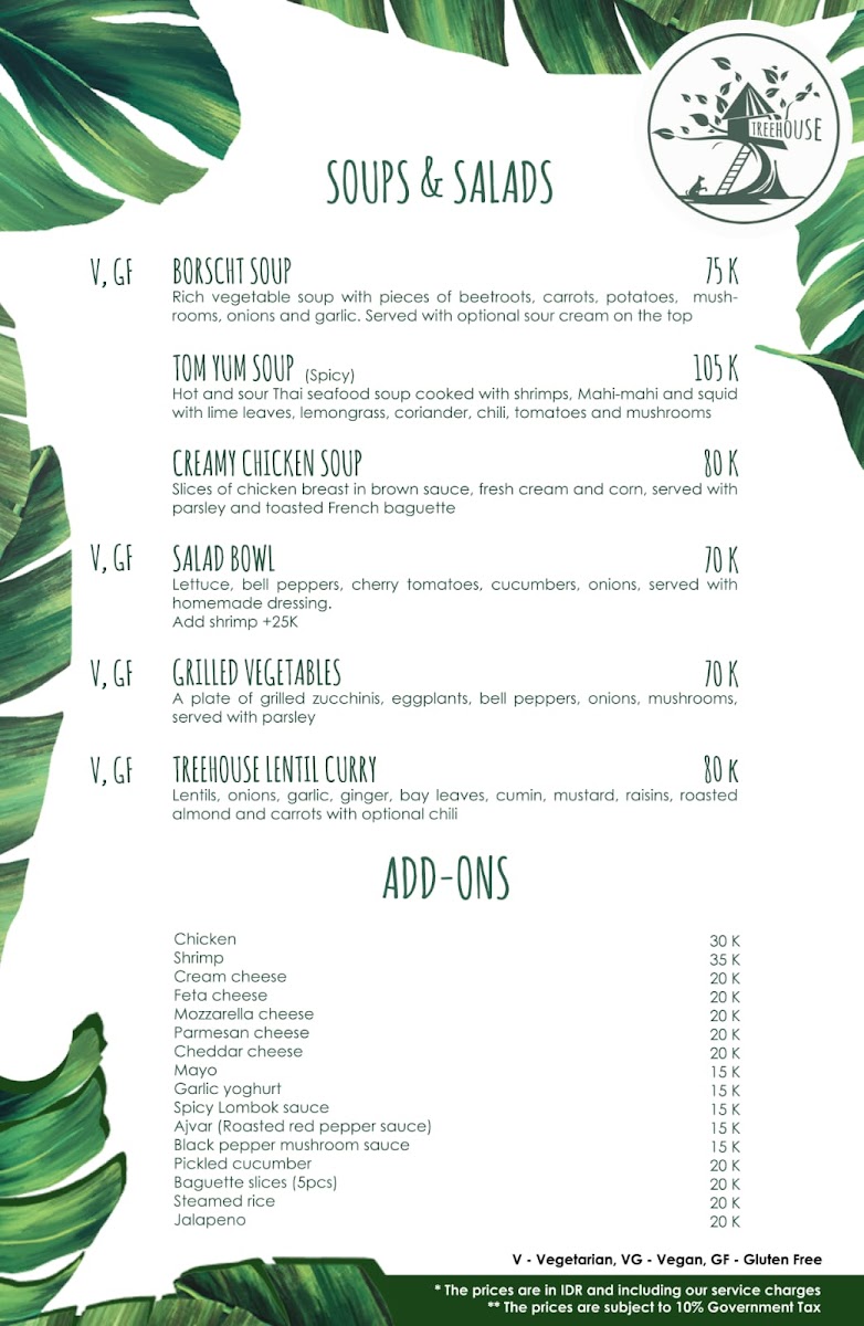 Menu Treehouse Restaurant & Bar Kuta Lombok-4