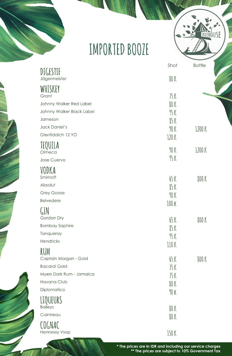 Menu Treehouse Restaurant & Bar Kuta Lombok-6