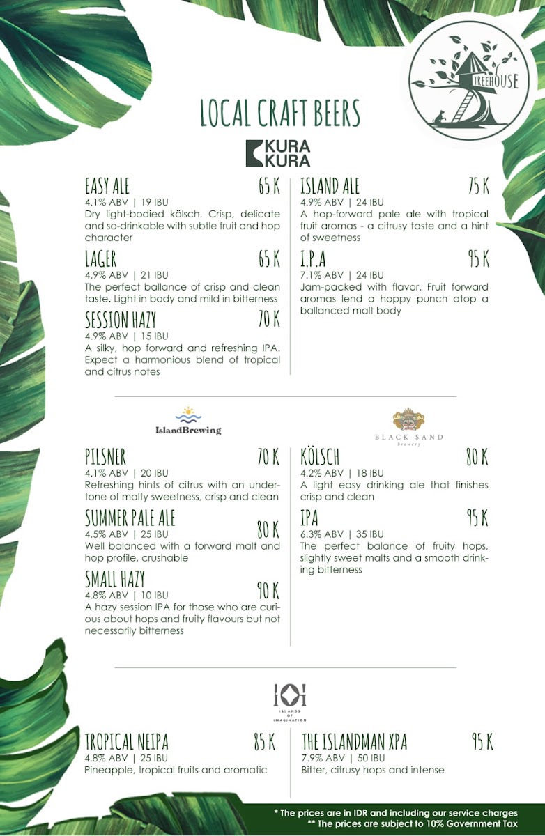 Menu Treehouse Restaurant & Bar Kuta Lombok-7