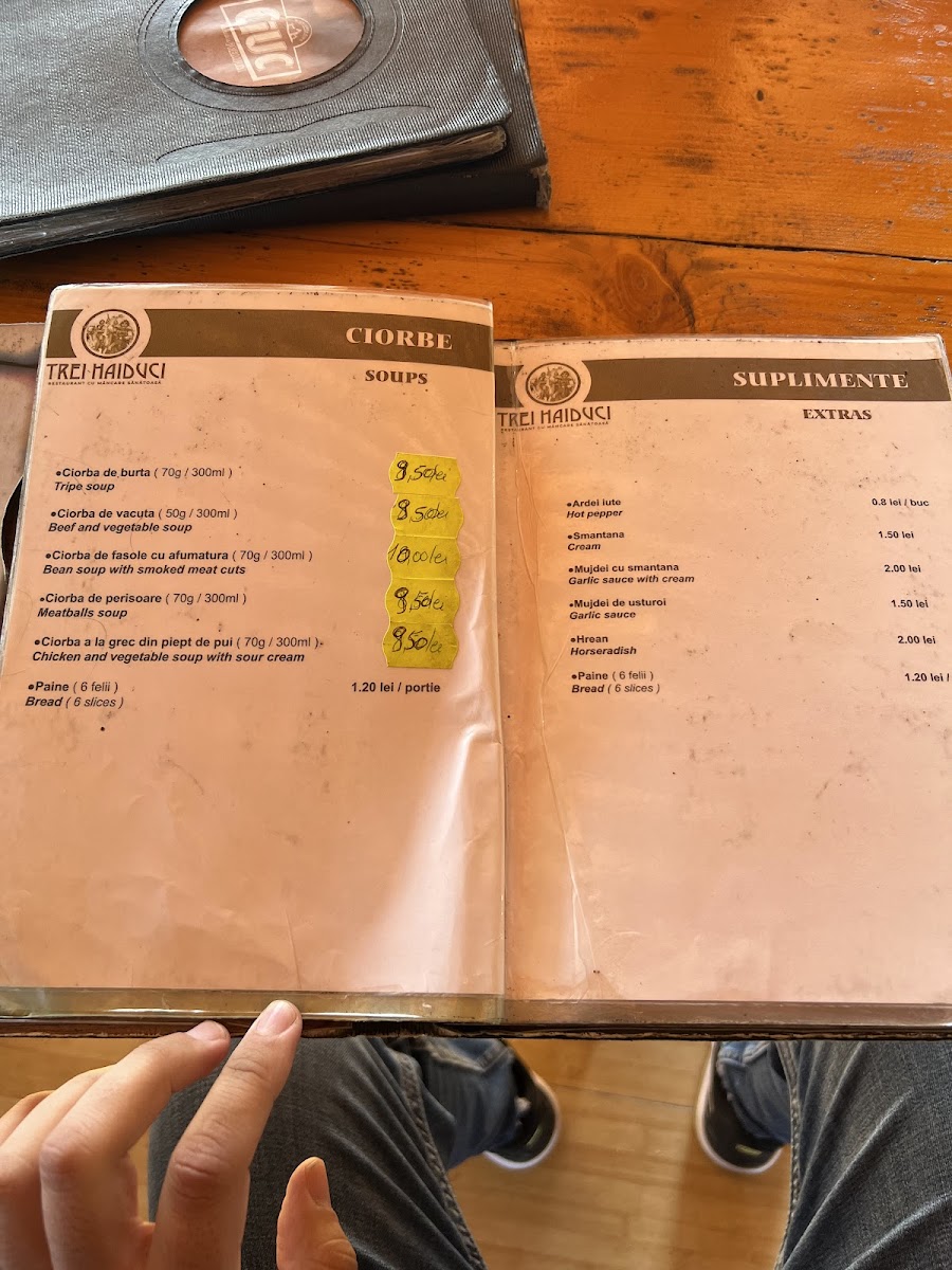 Menu Trei Haiduci-1