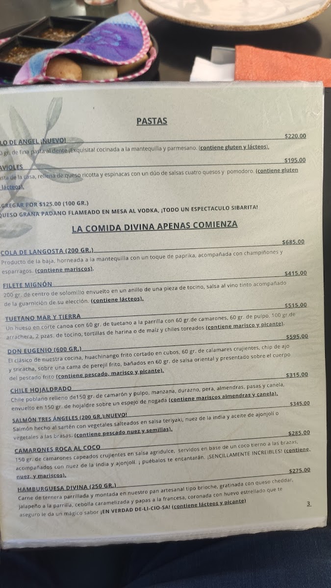 Menu Tres Ángeles Restaurante-1