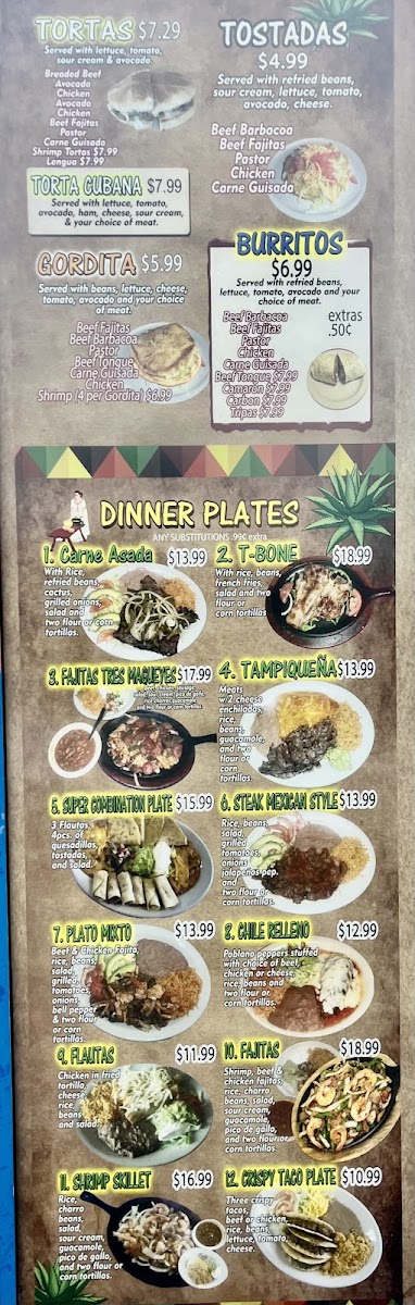 Menu - Tres Magueyes 1 photo menu 1
