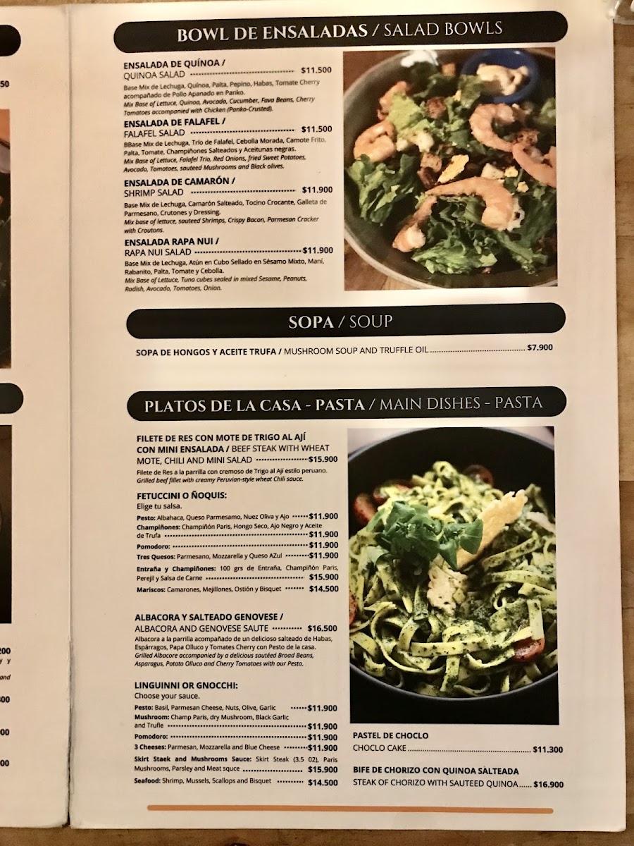 Menu Tres Valles Restaurant Lastarria-10
