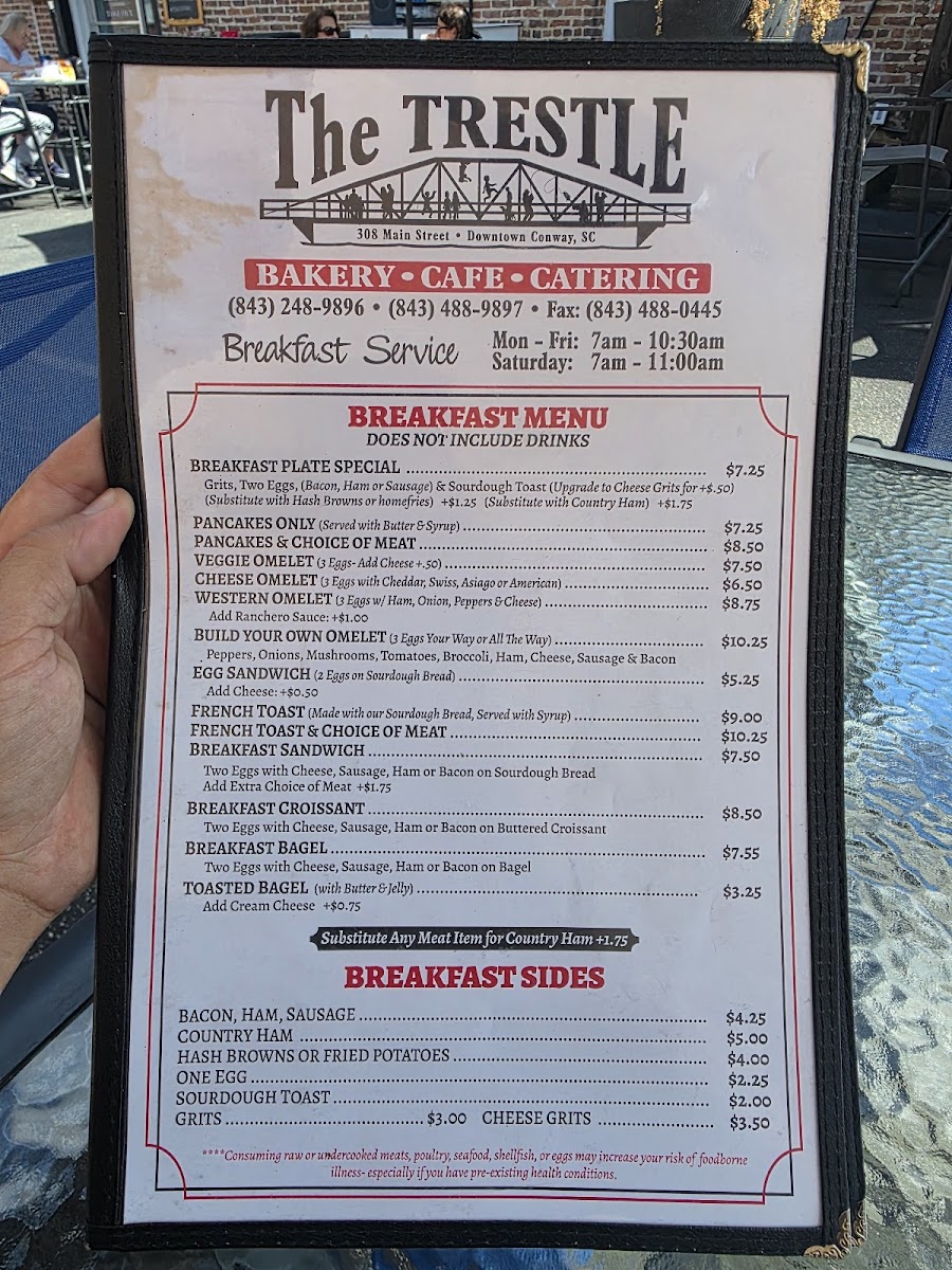 Menu Trestle Restaurant-2