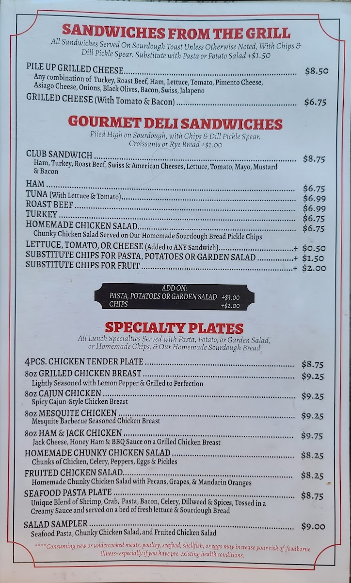 Menu Trestle Restaurant-3