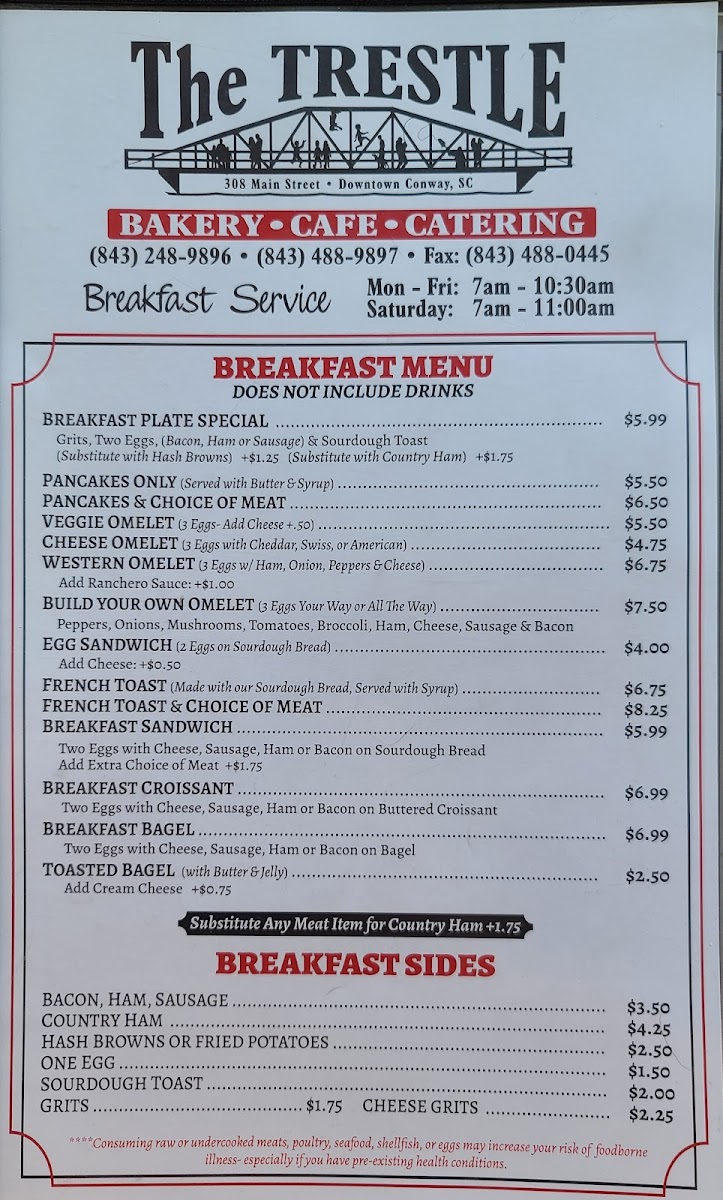 Menu Trestle Restaurant-4