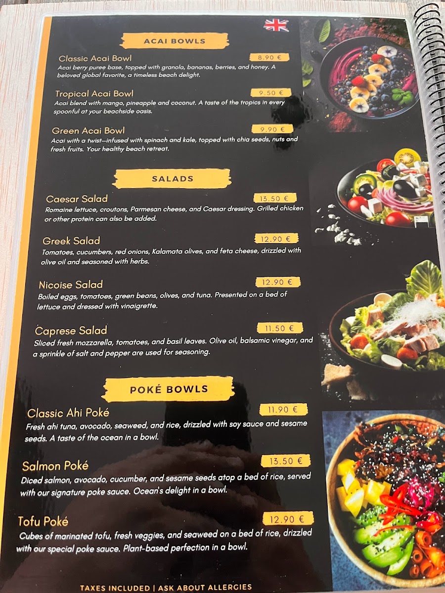 Menu Tribal Lounge Beach Bar And Restaurant-1