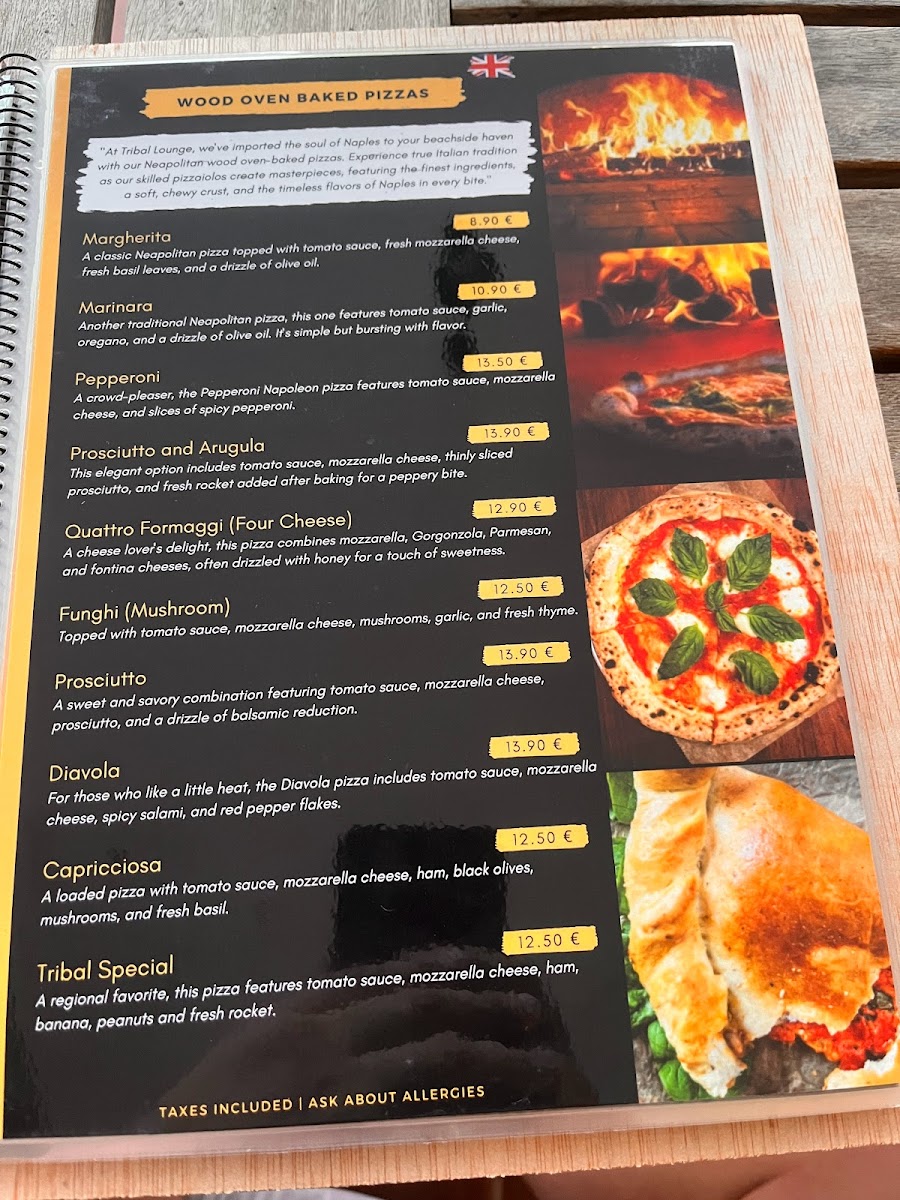 Menu Tribal Lounge Beach Bar And Restaurant-6