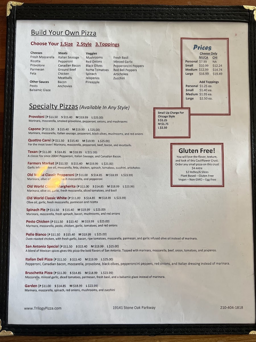 Menu Trilogy Pizza & Wine-3