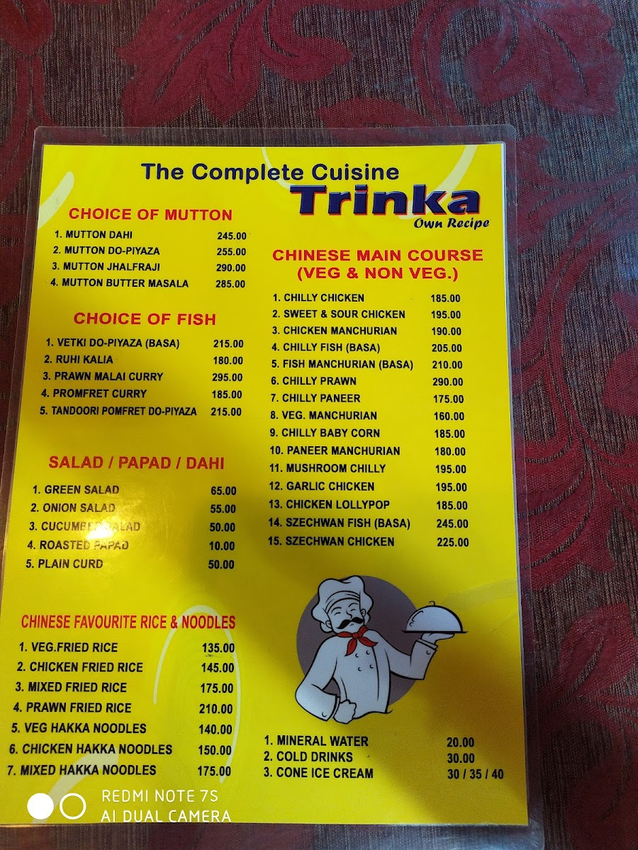 Menu Trinka-9