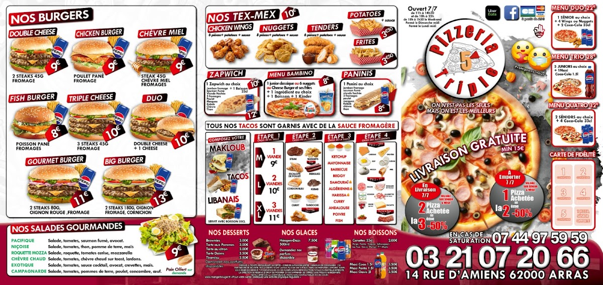 Menu Triple 5-5