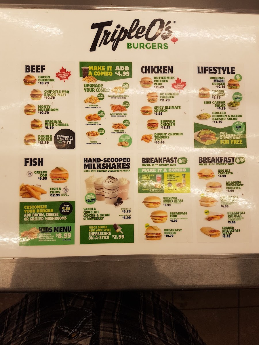 Menu Triple O's-1