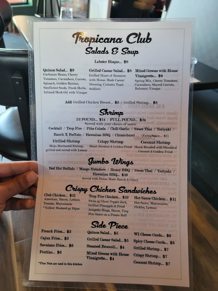Menu Trop Club Grill And Gaming-3