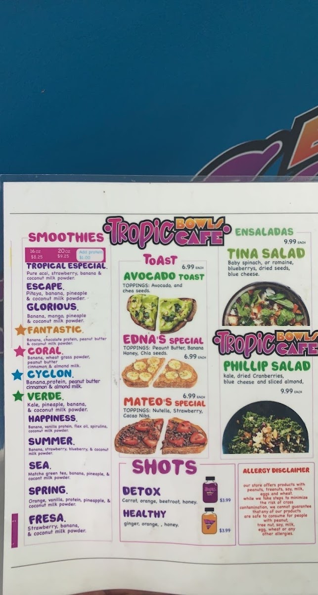 Menu Tropic Bowls Cafe-4