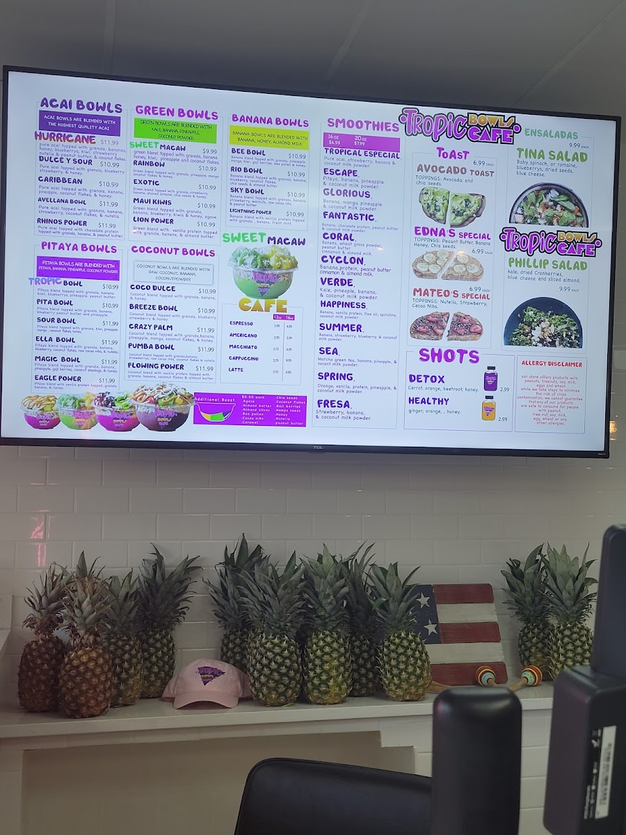 Menu Tropic Bowls Cafe-8