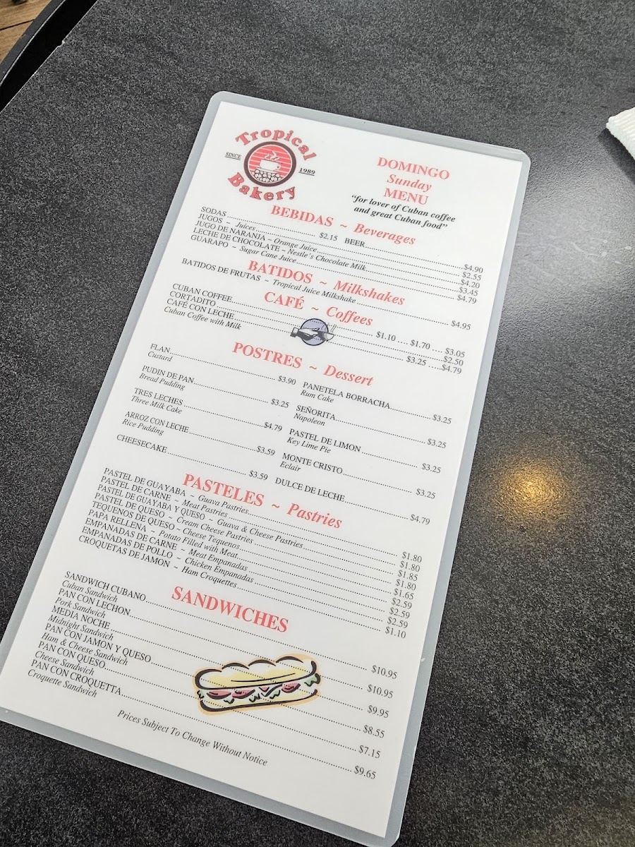 Menu Tropical Bakery & Restaurant-3