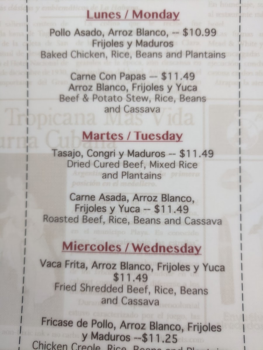 Menu Tropical Bakery & Restaurant-9
