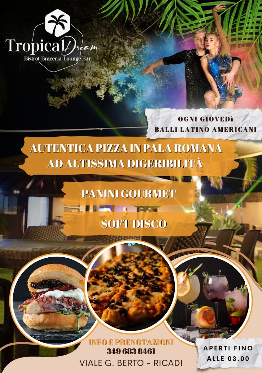 Menu Tropical Dream - Pizza, Aperitivi, Sushi, Panini-1
