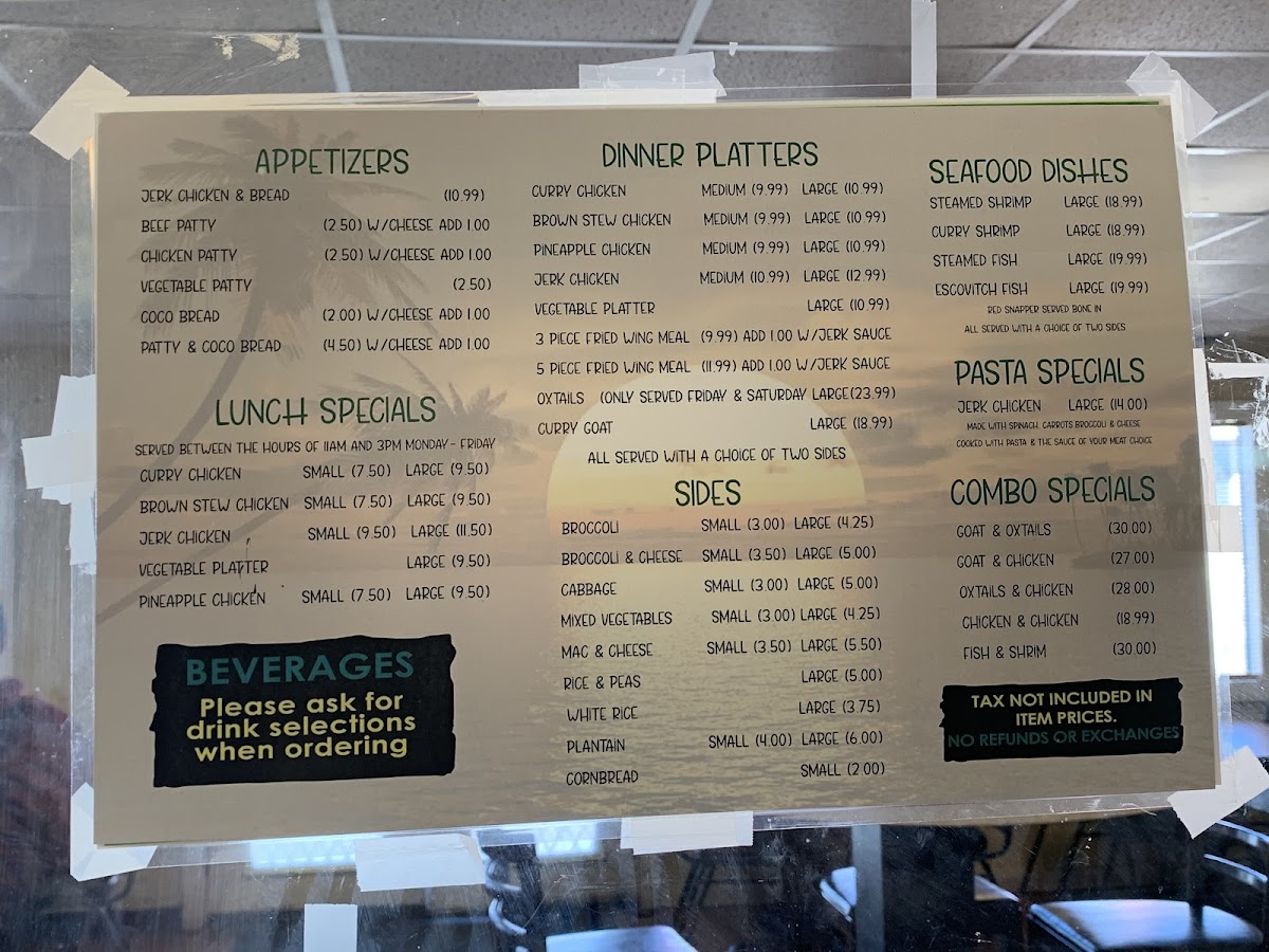 Menu Tropical Grill-1