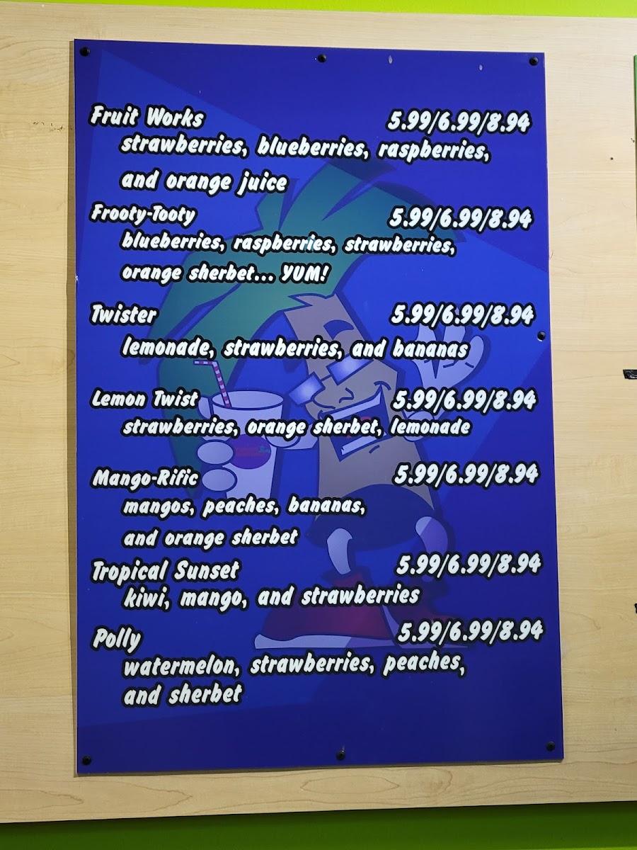 Menu Tropical Joes Smoothies-2