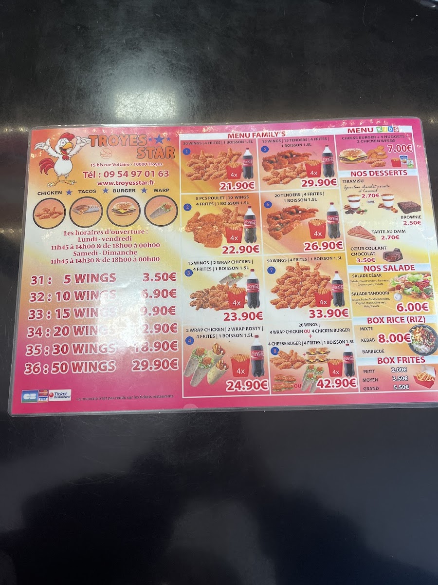 Menu Troyes Star Chicken-Hot-Wings-1