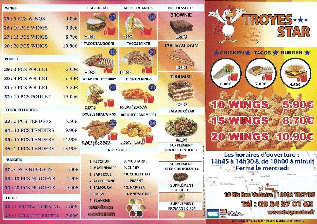 Menu Troyes Star Chicken-Hot-Wings-5