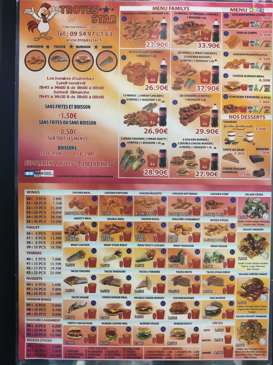 Menu Troyes Star Chicken-Hot-Wings-9