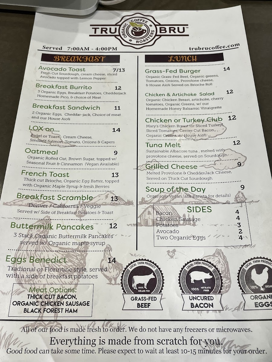Menu Tru Bru Coffee-4