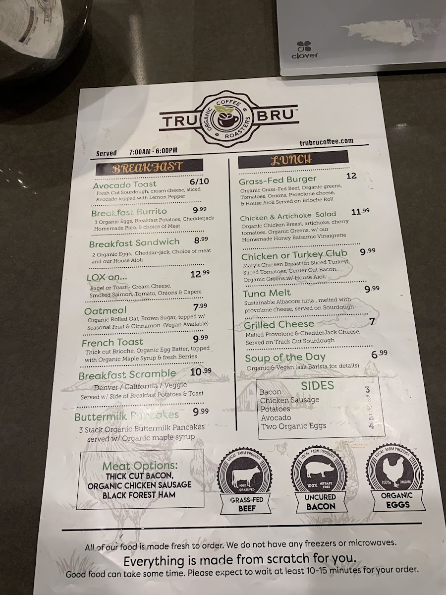Menu Tru Bru Coffee-6