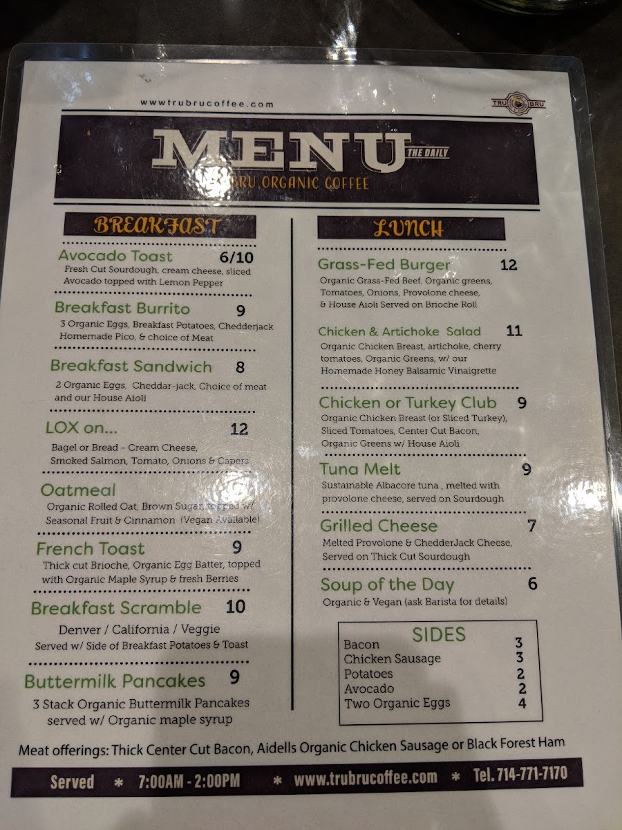 Menu Tru Bru Coffee-7