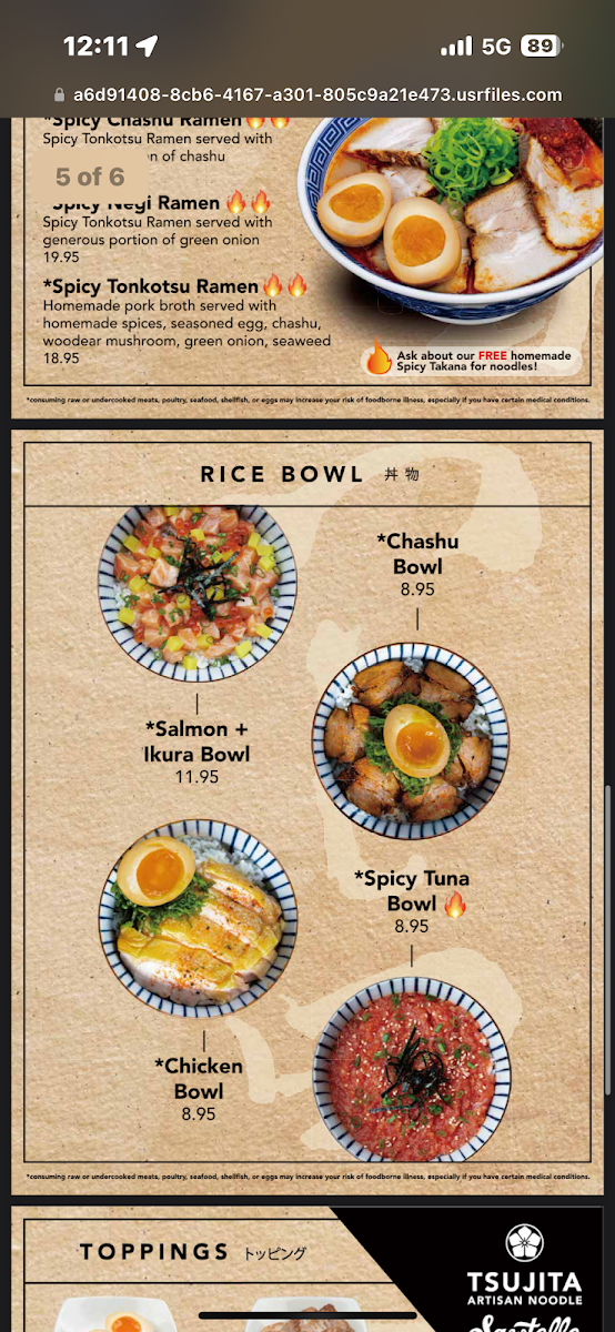 Menu Tsujita La Artisan Noodles-3
