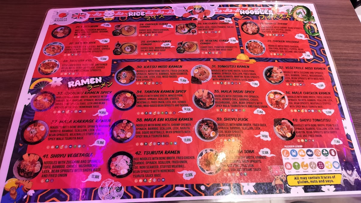 Menu Tsuruta Ramen Sevilla-5