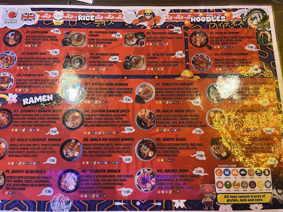 Menu Tsuruta Ramen Sevilla-6