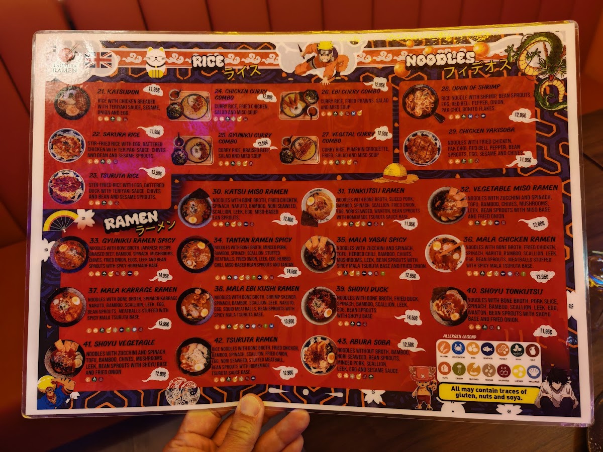 Menu Tsuruta Ramen Sevilla-8