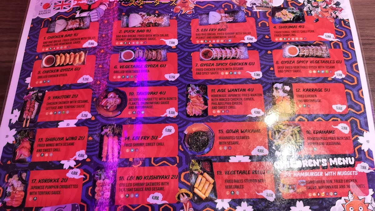 Menu Tsuruta Ramen Sevilla-9