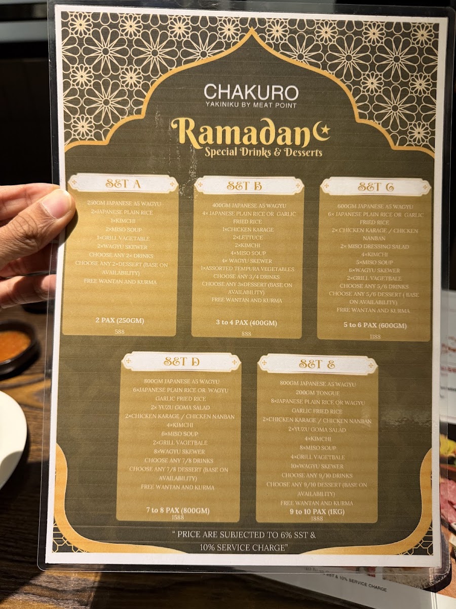 Menu Ttdi Chakuro Yakiniku By Meatpoint - حلال-2