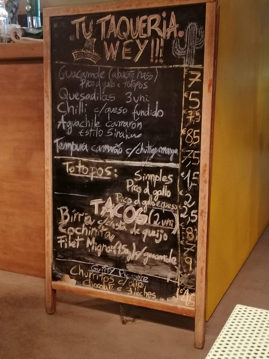 Menu Tu Taqueria Wey-7